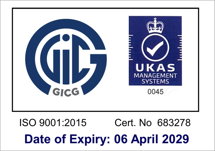 ISO 9001:2015 certification mark